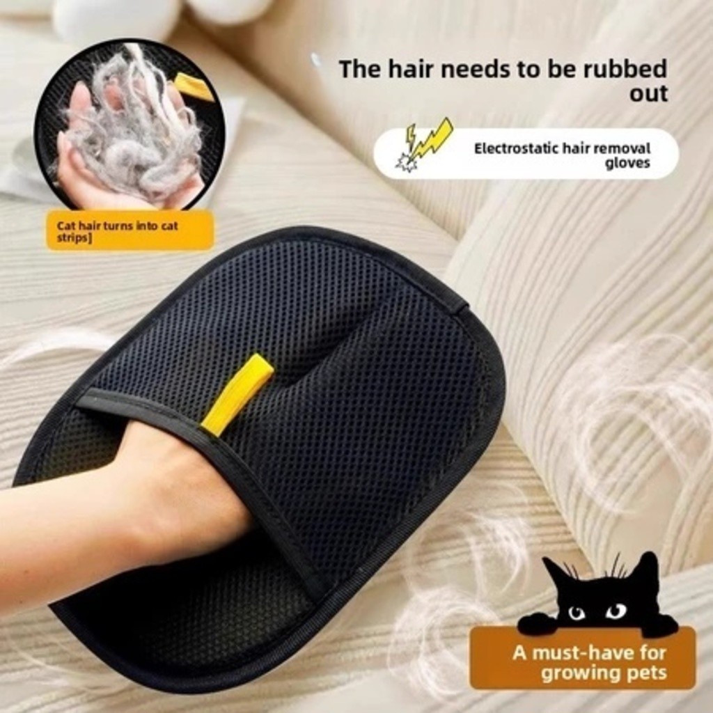 Removedor de pelos de pet; luvas para remoção de pelos com eletricidade estática; escova dupla face; escova para