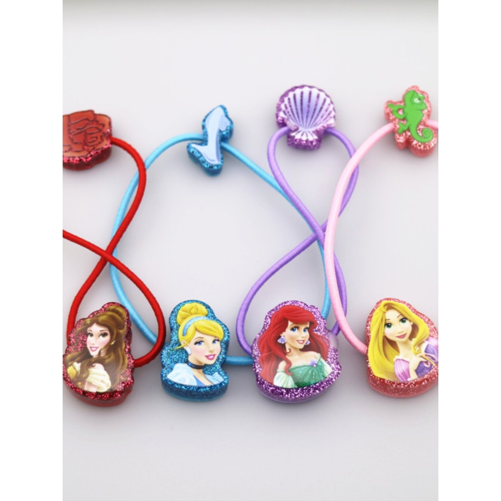 Comércio exterior crianças sereia branca de neve Rapunzel acessórios para o cabelo dos desenhos animados corda de cabelo
