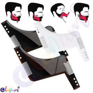 Modelador De Barba Profissional Régua Alinhadora Masculina Pente Para Contorno Bigode E Cavanhaque