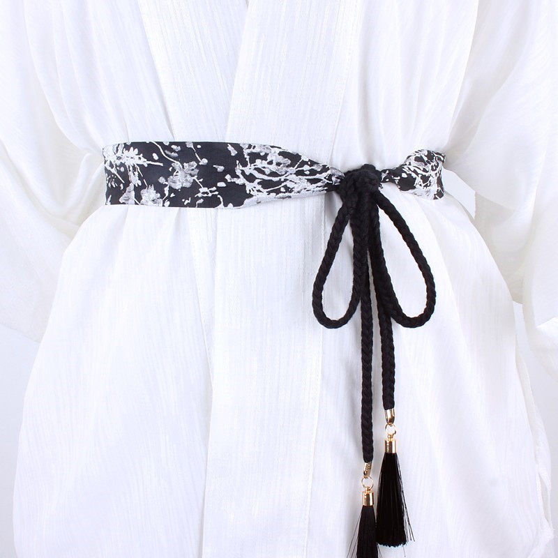 cinto feminino largo cinto feminino plus size Retro Hanfu fita cinto feminino vestido decorativo camisa cintura estreita