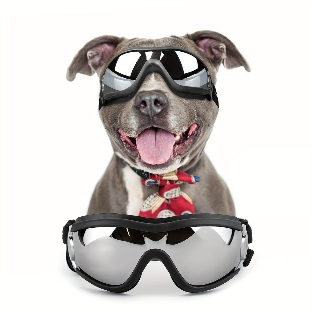 Óculos De Proteção UV Para Cães De Raças Grandes-Moda Animais De Estimação À Prova D'água Com Alças Ajustáveis Aventuras