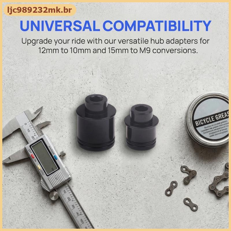 [MYBR] Liga De Alumínio 12mm 15mm A 9mm Através Do Eixo QR Hub Adaptador Conversor De Da Roda Bicicleta Traseira Para Fá