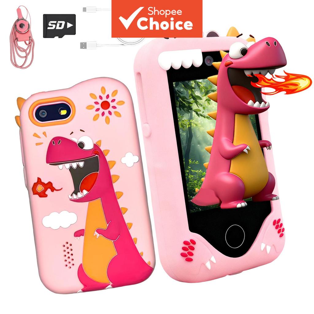 Smartphone Infantil com Câmera Dupla, Jogos e Music Player, Brinquedo Educativo de Celular para Crianças, Presente,