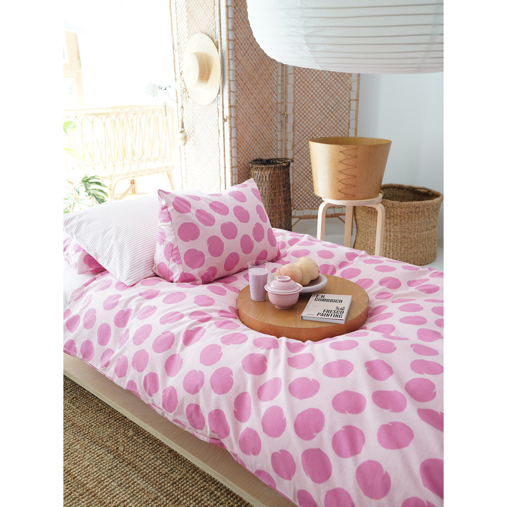 Castelo jardim bambu algodão conjunto de quatro peças ar condicionado colcha versão AB série cura conjunto cama água cla