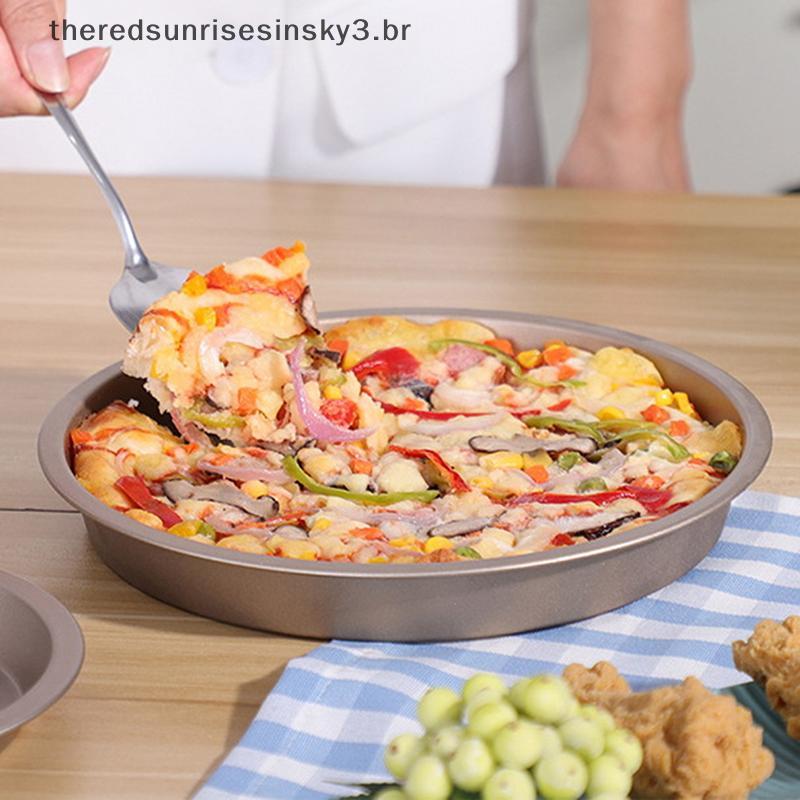 TSBR 10/9/8/7/6 Polegada Molde De Cozimento Não-sti Fritadeira De Ar Pote Bandeja Redonda Pan Assar Pizza Bolo Cesta Bak