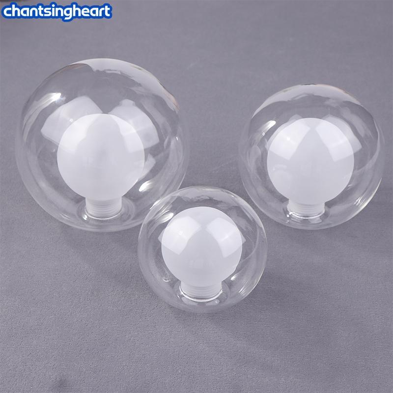 CHANT Bola Em G9 Globo Sombra De Vidro Substituição Branco Claro D80mm D100mm D120mm Ajustador Abertura Abajur G9 Capa
