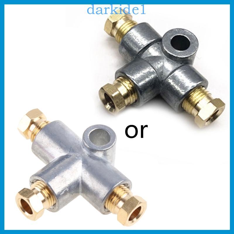 DAR Nova Prata 3 Vias Para Freio T 3 Porcas M10 Cobre Métrico 3 16 10mm Polegada Peças Reposição