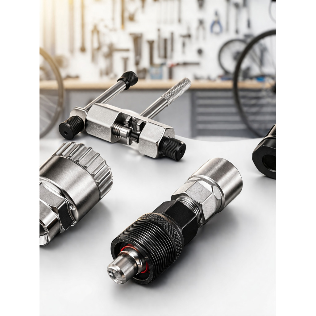 Kit De Chave Para Bike Extrator De Corrente Pedivela Movimento Central Para Consertos Reparos