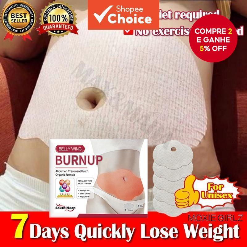 Adesivo Redutor de Cintura para Fitness - 5 unidades | Queima de Gordura Abdominal, Adesivo Umbilical, Modelador
