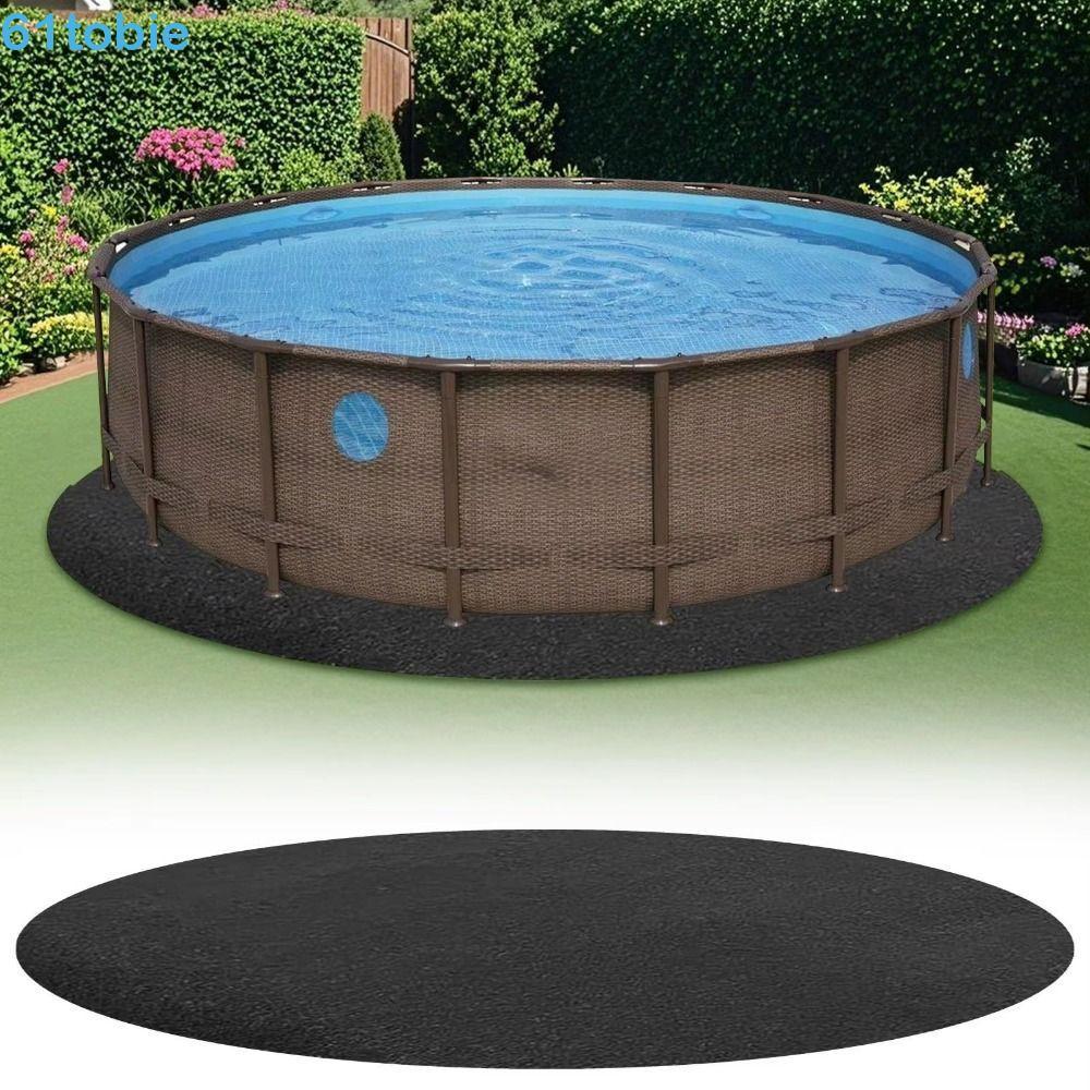 Almofada De Forro De Piscina TOBIE , Resistente A Punção Durável De Formato Redondo , Tapete De Feltro Fino