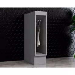 Balcão de Cozinha Americana c/Porta Toalha s/Tampo 20cm Cinza - Henn