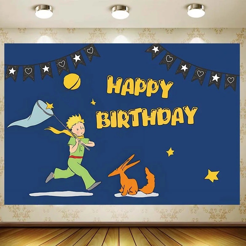 Le Petit Príncipe O Pequeno Príncipe Pano de Fundo Menino Decoração de Festa de Aniversário Bebê Decoração de Banquete d