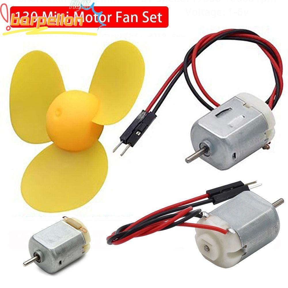 BARPELLON 1 Conjunto De Motor De Tração Nas Quatro Rodas , Kit Pequeno DC Mini Micro 130 , Com Hélice Fio De 72 Mm