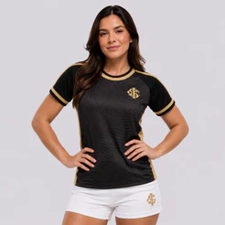 Camisa Internacional Goldy Feminina Preta