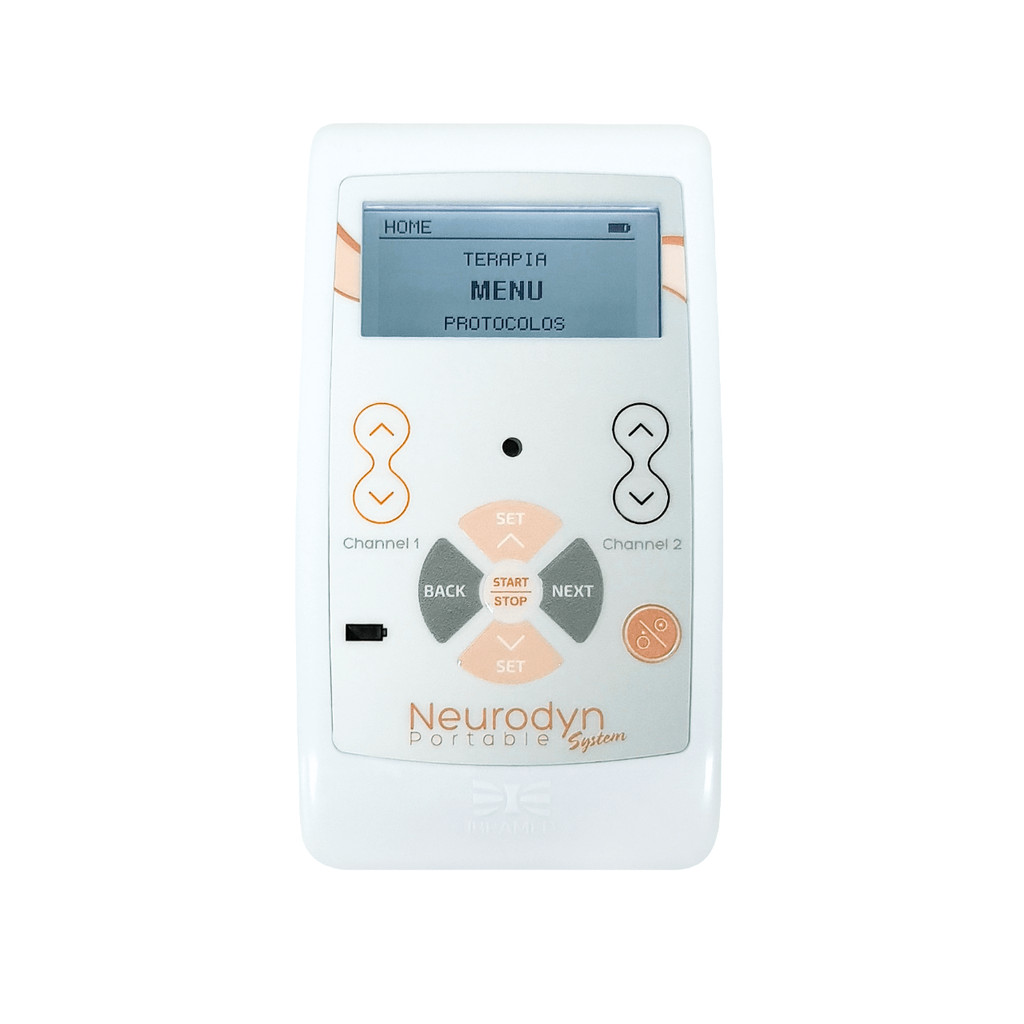 Neurodyn Portátil System - Aparelho com 5 Correntes: Aussie, Russa, Interferencial Bipolar, TENS e FES - Ibramed