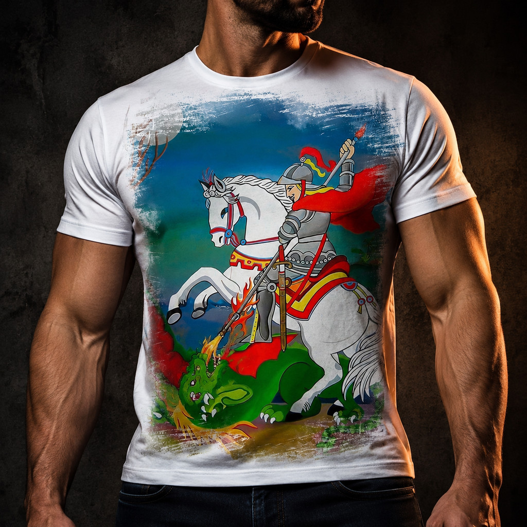 Camisa Camiseta São Jorge Santo Guerreiro 3