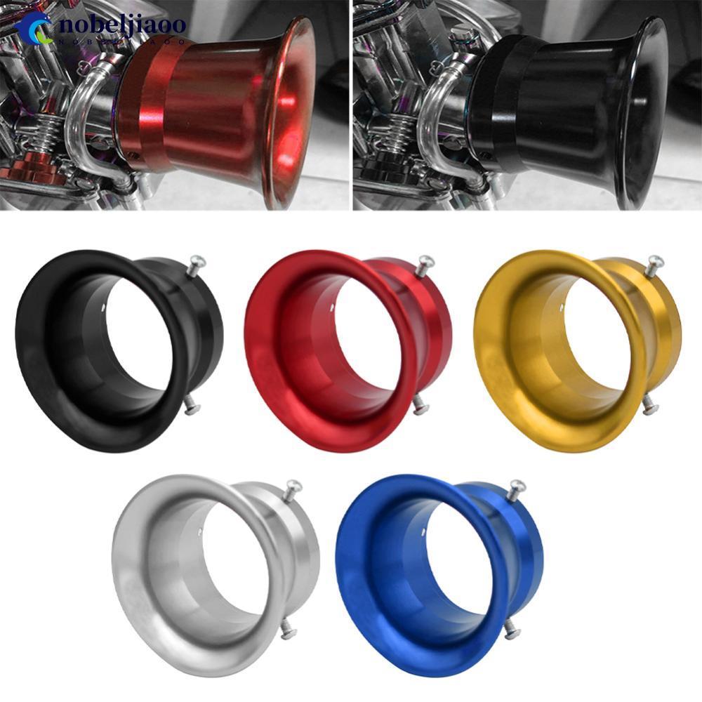NOBELJIAOO Universal Motocicleta CNC Carburador Filtro De Ar Copo De Vento Chifre 50mm Para KOSO MIKUNI OKO PE PWK 21 24