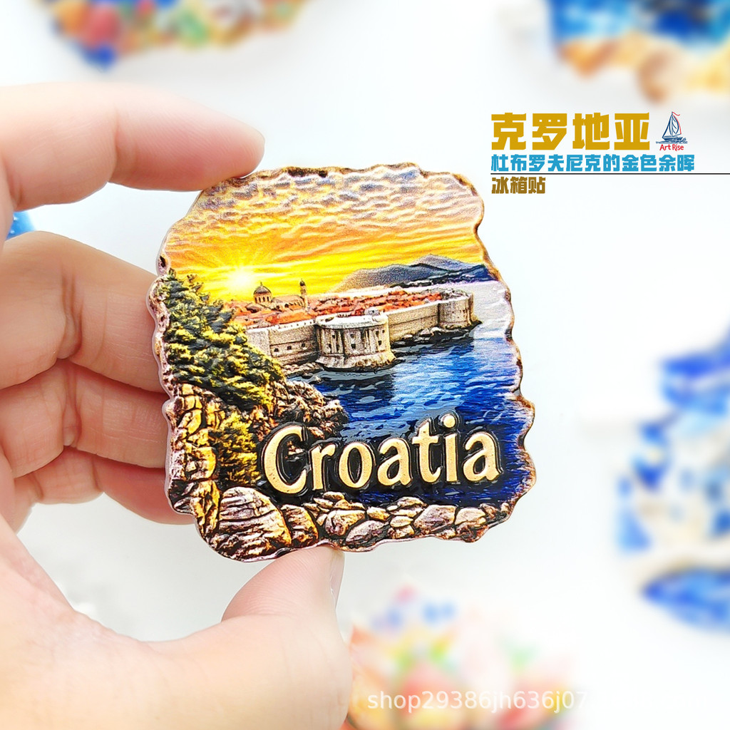 Ímã de Geladeira da Antiga Cidade de Dubrovnik, Croácia, Souvenir, Decoração de Casa, Adesivo Magnético 3D, Presente 9DB