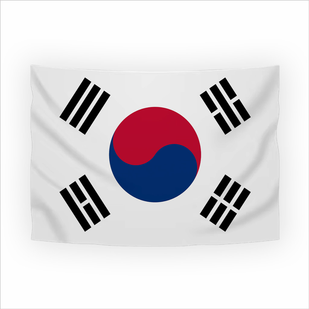 Bandeira Coreia do Sul Tecido Oxford