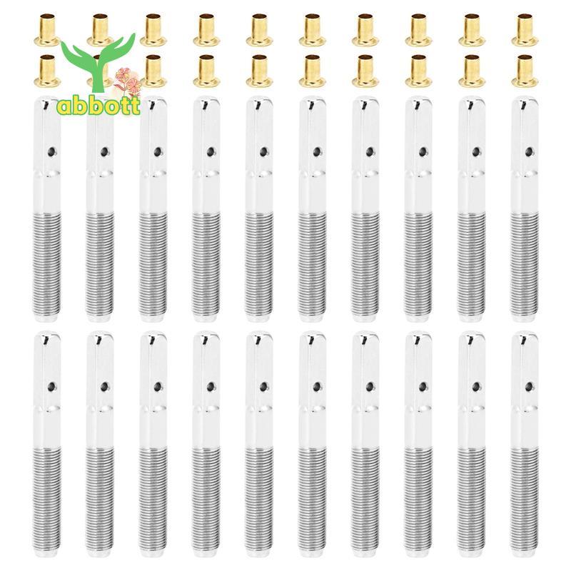 [Quick A] 20 Peças De Pinos De Afinação De Harpa De Lira , Unhas Com Rebites , Conjunto Para Instrumento Musical De Cord