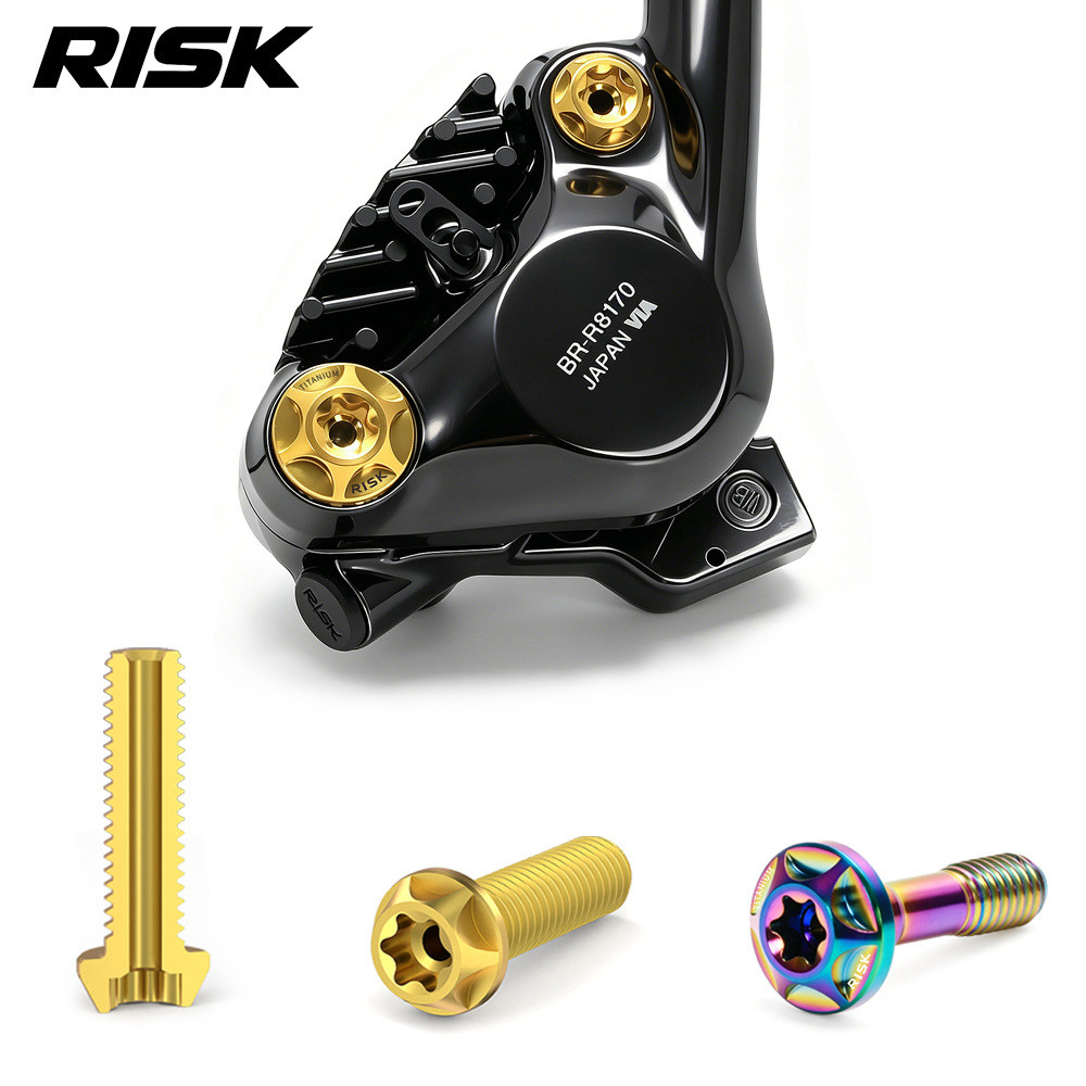 Para Shimano R7070/8170 bicicleta de estrada óleo disco braçadeira parafuso fixação liga titânio freio a disco parafuso