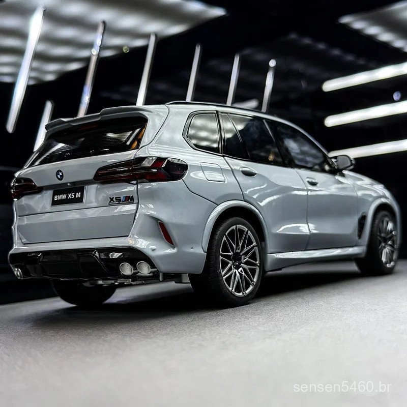 Modelo de Carro em Liga Metálica 1:18 BMW X5M X5 SUV Luxuoso, Veículo Off-road em Metal Fundido, Modelo de Carro de Alta