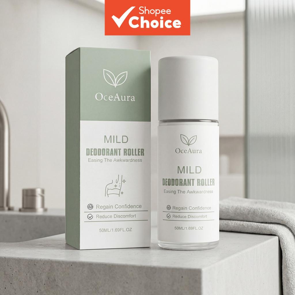 Hidratante Cuidado Corporal Roll-On com Cloreto de Zinco & Glicerina - Aplicação Leve à Pele - 50 ml - para Todos
