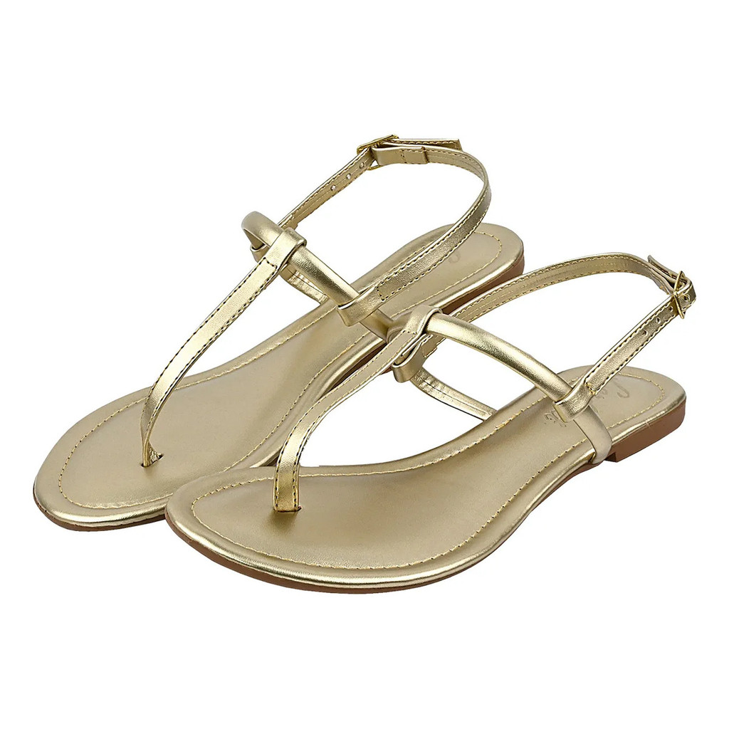Sandália Rasteira Simples Casual Verao Dia A Dia Lord Feet