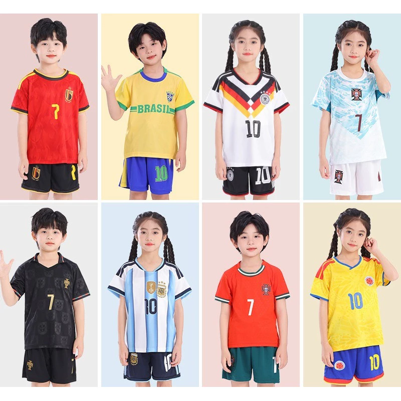 Camisa De Futebol Infantil De 3 A 12 Anos , Esportiva Escolar Ao Ar Livre