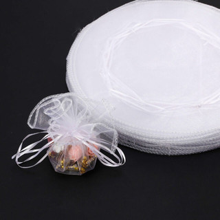 Saco De 50pcs Redondo Organza 25cm 35cm Arrasto Para Casamento/Natal Sacos De Presente Embalagem De Jóias Exposição Arma
