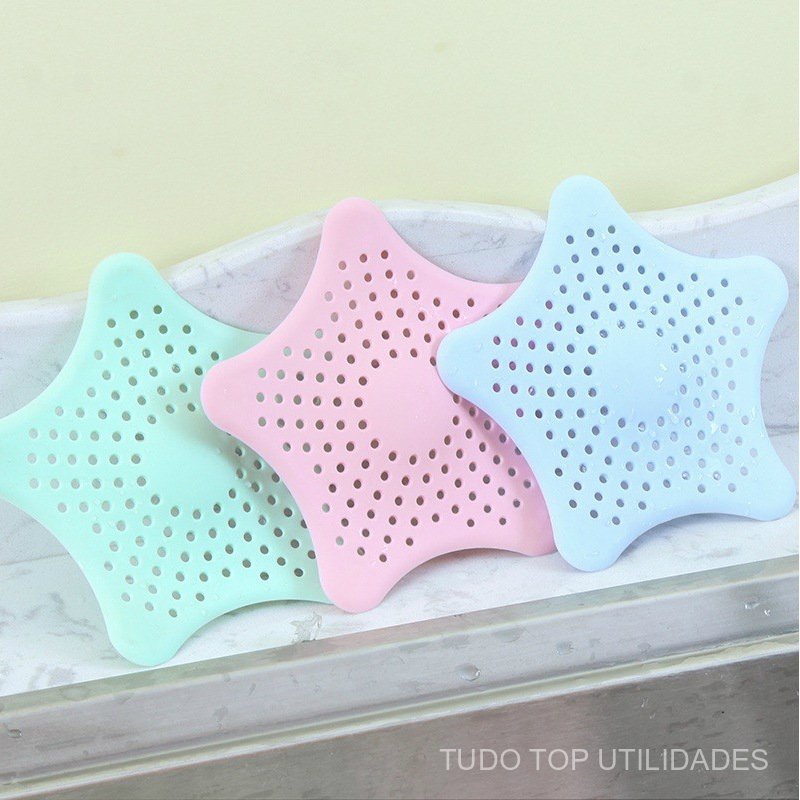 4/5/10 Unidades ampa De Silicone Ralo Pia, Tampa Estrela Cozinha Banheiro Universal Filtro Anti Resíduos Flex Drain