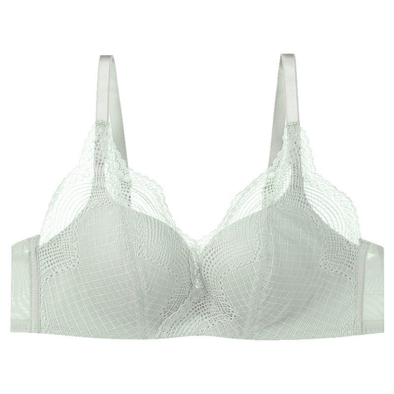 [Copo perfurado confortável] Sutiã Push-up tridimensional 3D sem fio Mint Mambo Color Cue…