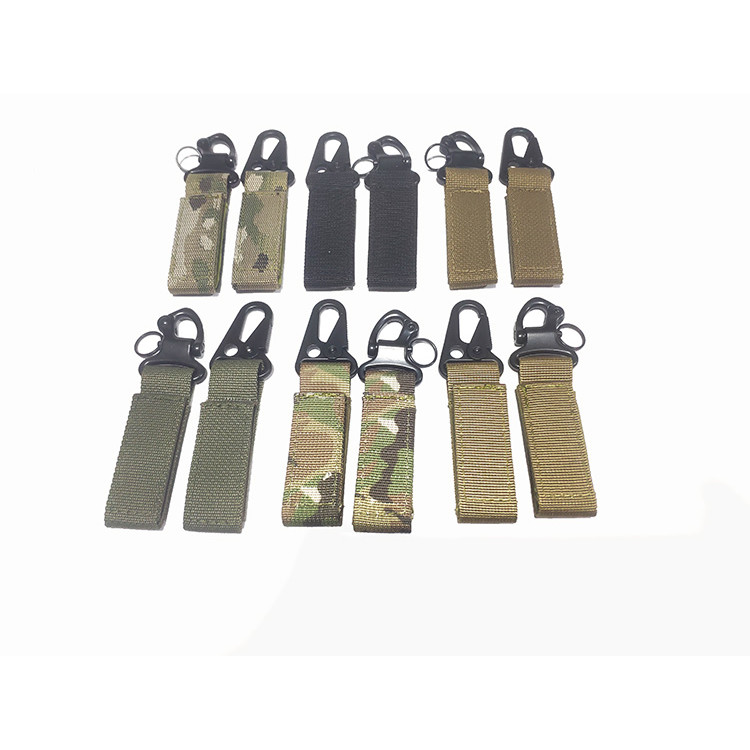 TCmaoyi acessórios de roupas ao ar livre fivela único ponto chaveiro sistema MOLLE acessório fivela cinto pendurar rápid