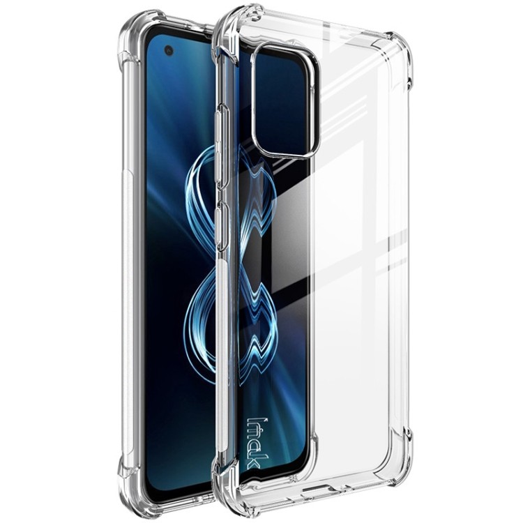 Vendas Quentes Para Asus Zenfone 8 IMAK Capa De TPU Com Airbag À Prova De Choque Tudo Incluído E Protetor De Tela