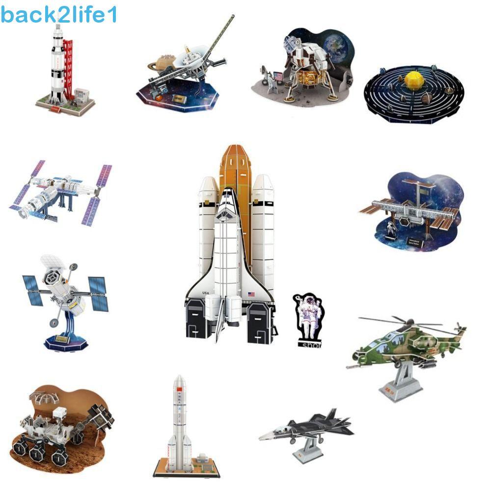 BACK2LIFE1 Quebra-Cabeça De Papel Para Nave Espacial 3D , Modelo De Estação Internacional Em Miniatura DIY , J-20