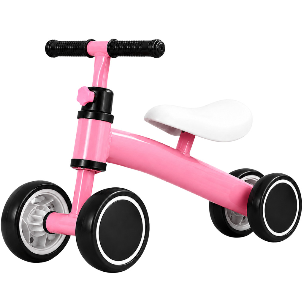 Bicicleta Infantil Bike Sem Pedal Andador Para Equilíbrio Rosa Menino Menina Criança 2+ Anos