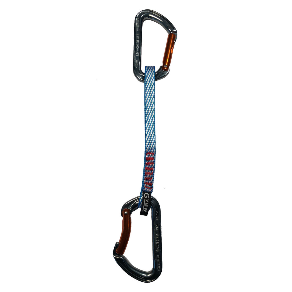 Novo estilo GVIEW/lag nuvem escalada rápida pendurado montanhismo porta reta tubo porta 12 18cm C225Q12/18 BANDHA