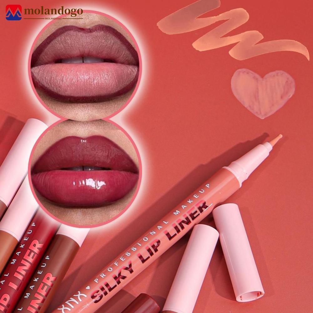 Milandogo Lápis Delineador Labial De Longa Duração , À Prova D'água De Manchas , Nude , Rosa , Marrom , Maquiagem , Fosc