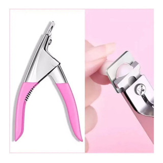 Alicate Cortador De Unhas Tips Postiça Acrigel Alongamento Profissional Para Unha