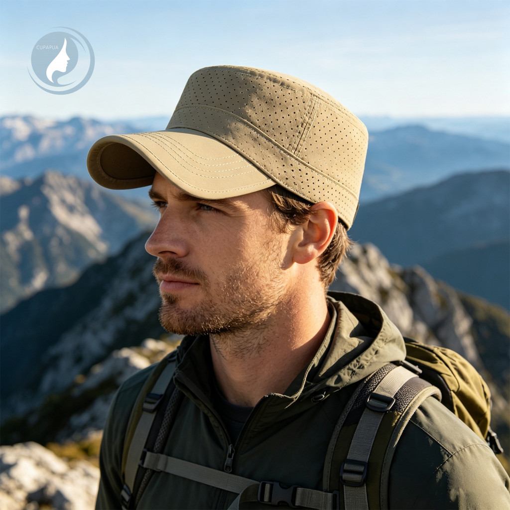 Heat Dissipation Hat Summer Sun for Men Women – Breathable Quick-dry Mesh Baseball Cap Flat Top Outdoor Protection Lig