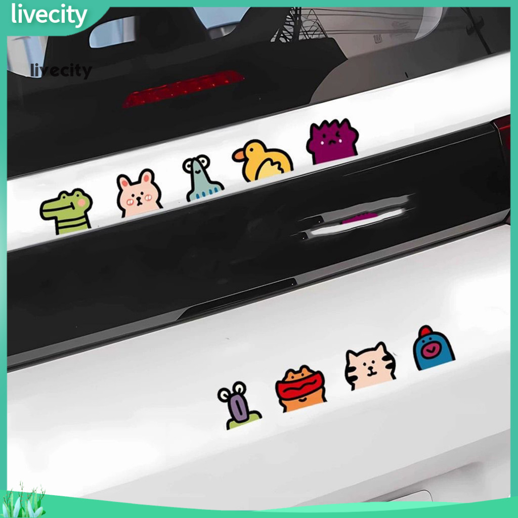 Cartoon Decals Car Stickers Cute Scratch Cover for Auto Motorcycle Funny Vinyl Vehicle Decoration Waterproof and Durable