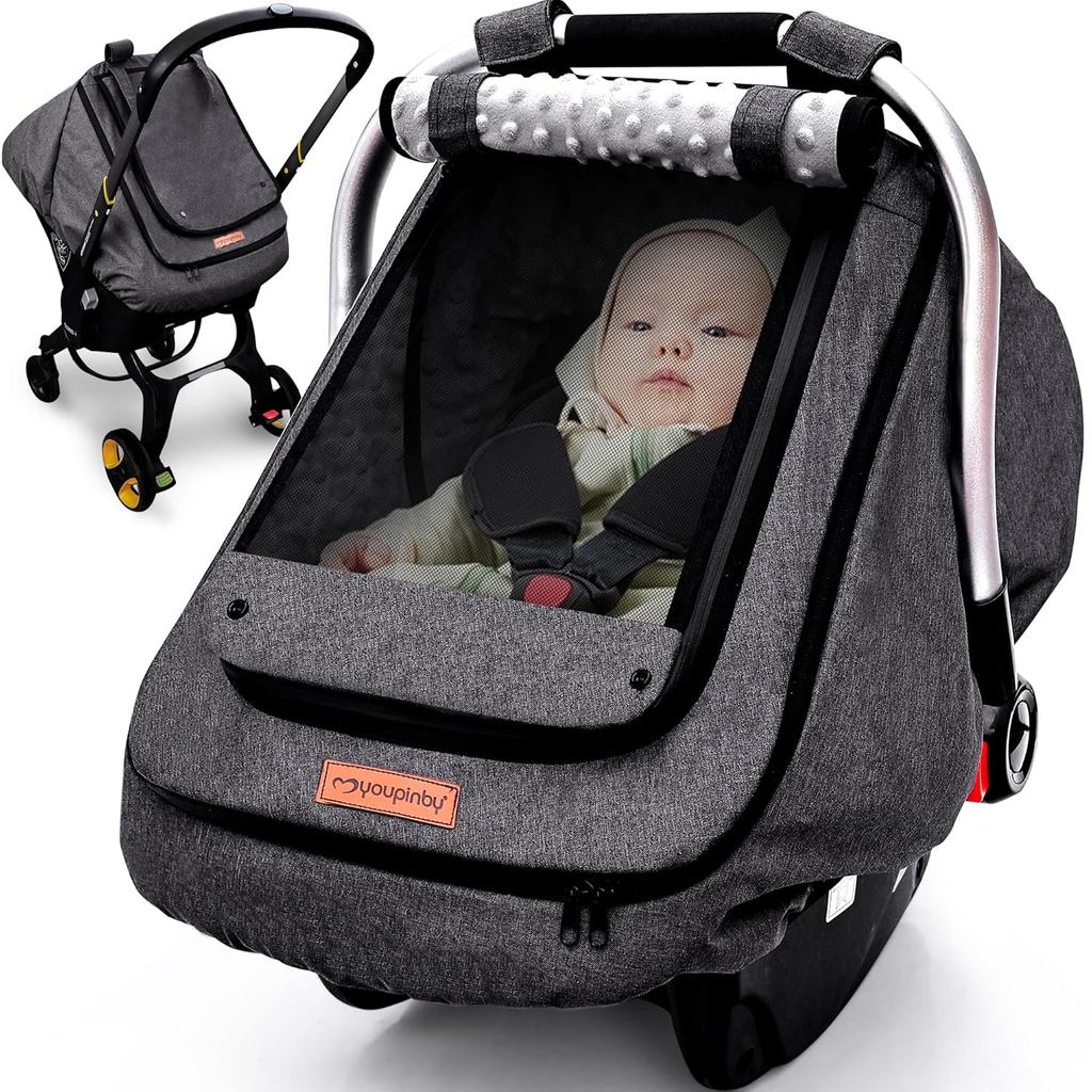 Capa Impermeável para Carrinho de Bebê, Capa de Inverno para Cadeira de Carro para Proteger o Bebê do Vento Frio, Capa d