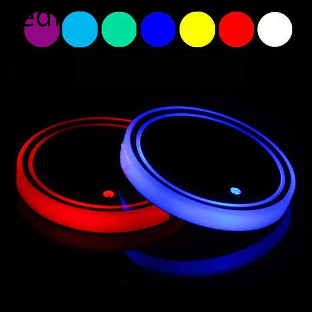 Suporte De Copo Colorido NEDFS , Bandeja Iluminada Por LED Com Sensor De Luz Que Muda De 7 Cores , 3 Modos