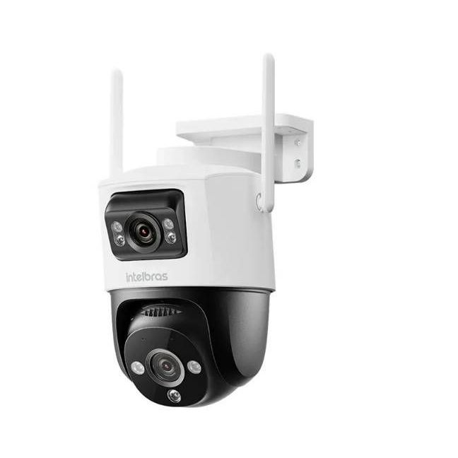 Câmera Wi-Fi Mini Speed Dome Dupla 360° Intelbras iM9+ Full Color 3MP Inteligente c/ Áudio