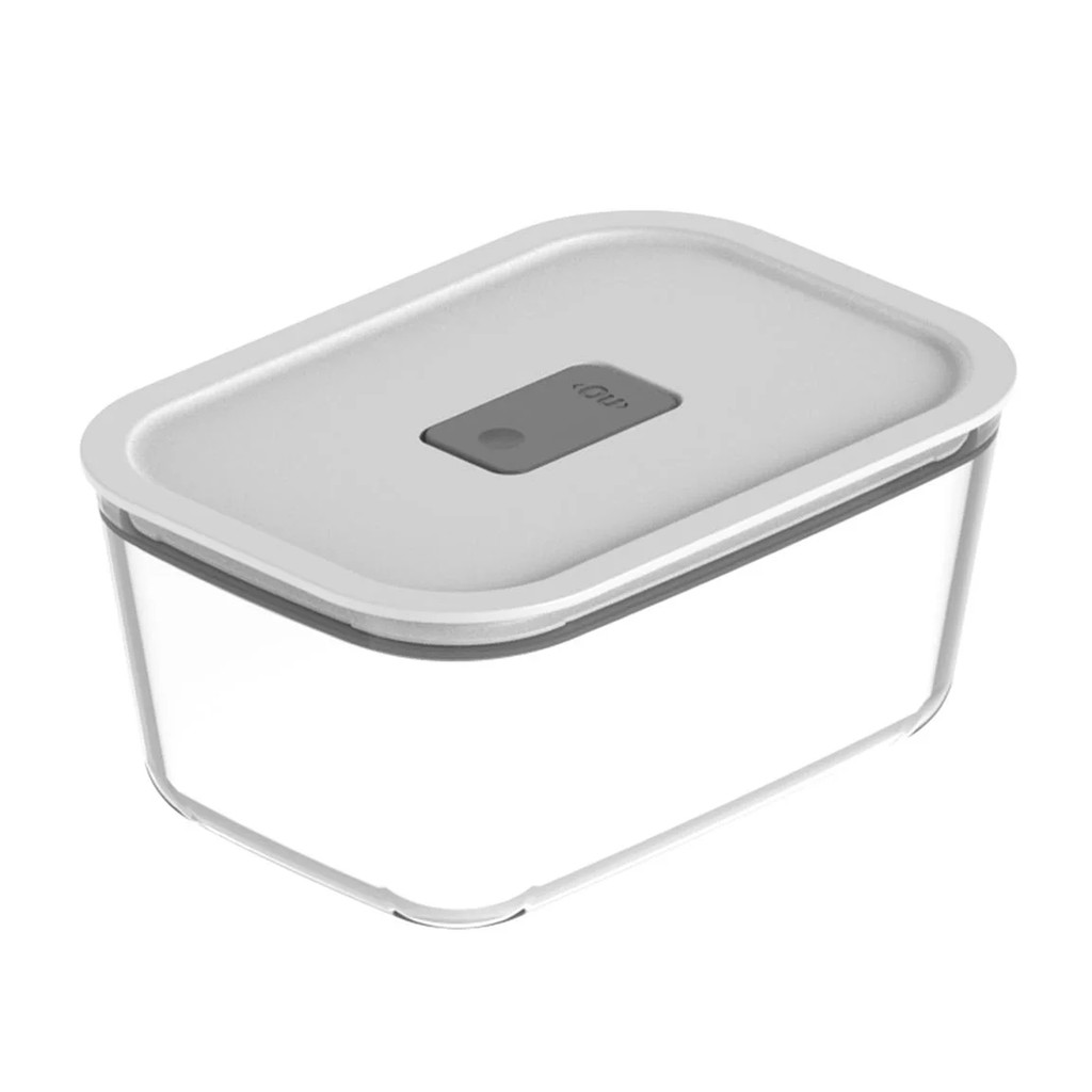 Pote Hermético De Vidro 1,2 Litro Fresh Lock Com Tampa Empilhável Freezer Forno Micro-ondas OU