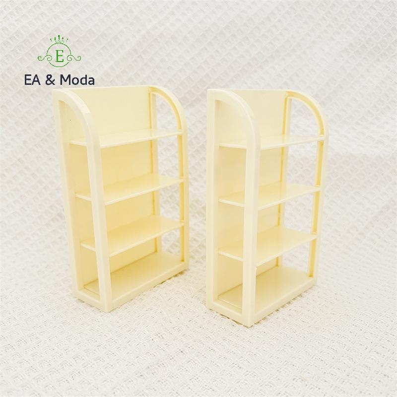 EA & Moda Casa De Bonecas Em Miniatura Supermercado Prateleiras De 4 Camadas Comida Bebida Exibição Cena Móveis Armário