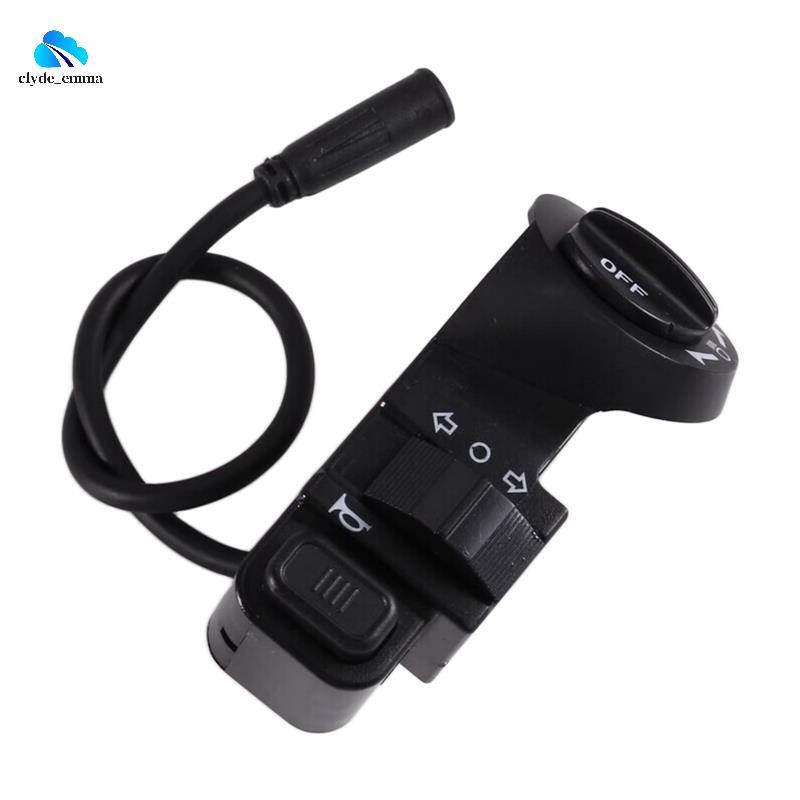 Botão Interruptor 3 Em Um De Substituição Para Bicicleta Elétrica V8 V20-Acessórios De Sinal De Mudança De Buzina (5 Pin