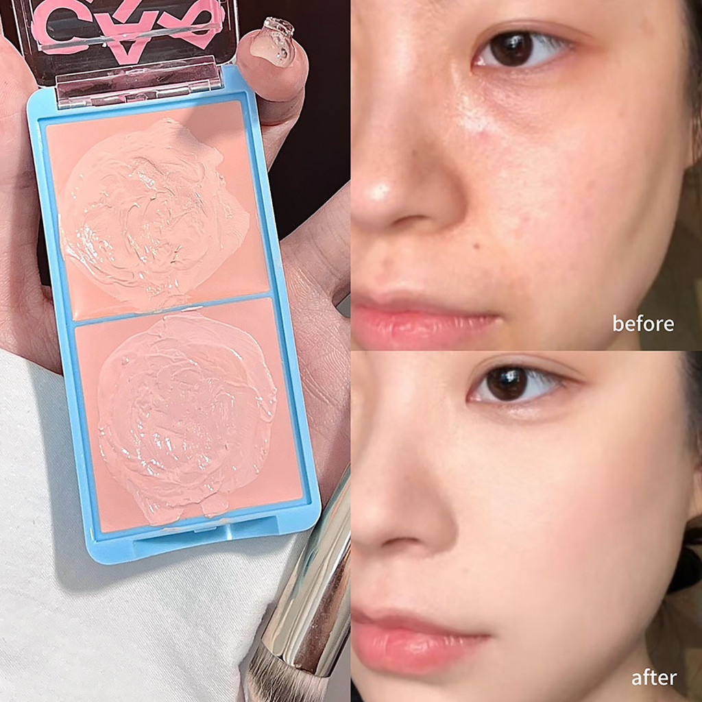 Creme de alto brilho facial brilho facial fosco brilho de água pele Blush paleta de contorno três-em-um brilho Li