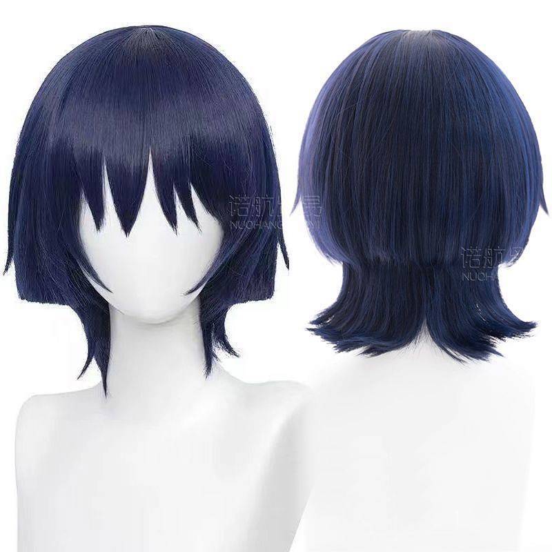 Wanderer Wig Cosplay Stray Soldier Cos Wig with Scattered Soldier Short Hair Dyed nAmi