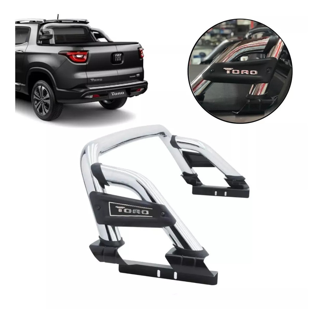 SANTO ANTÔNIO CROMADO FIAT TORO 2016 A 2023 PREMIUM ENDURANCE FREEDOM VOLCANO